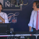 Tony Romo and Jim Nantz in the press box at Nashville’s Nissan Stadium, home of the Tennessee Titans